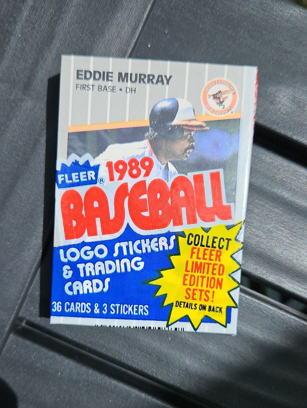 1989 Fleer Baseball Sealed Cello Pack 36 Cards Eddie Murray Mike Schmidt HOF